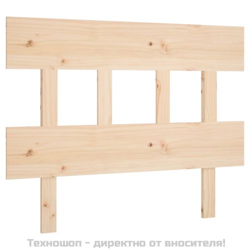 Горна табла за легло, 93,5x3x81 см, бор масив