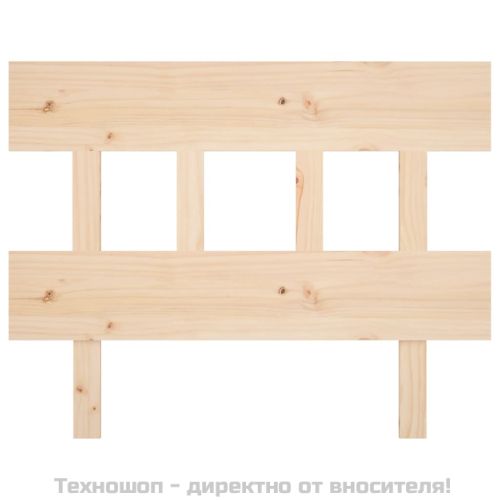 Горна табла за легло, 93,5x3x81 см, бор масив