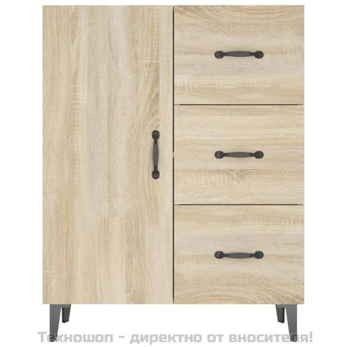 Сайдборд, дъб сонома, 69,5x34x90 см, инженерно дърво