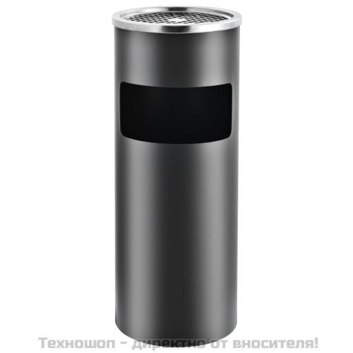Хотелски кош-пепелник, 30 л, стомана, сив