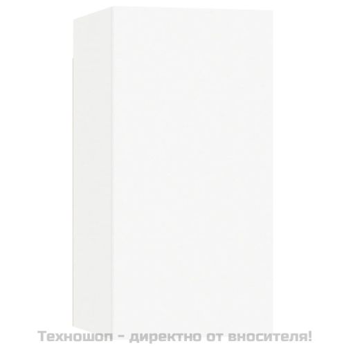 ТВ шкаф, бял, 30,5x30x60 см, инженерно дърво