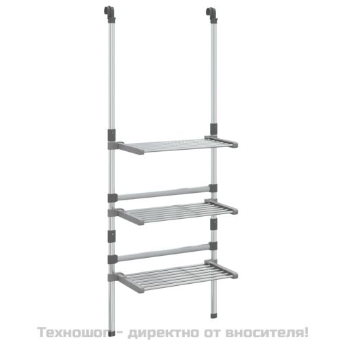 Сушилник за дрехи на 3 нива, алуминий
