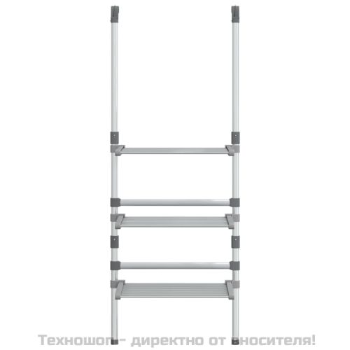Сушилник за дрехи на 3 нива, алуминий