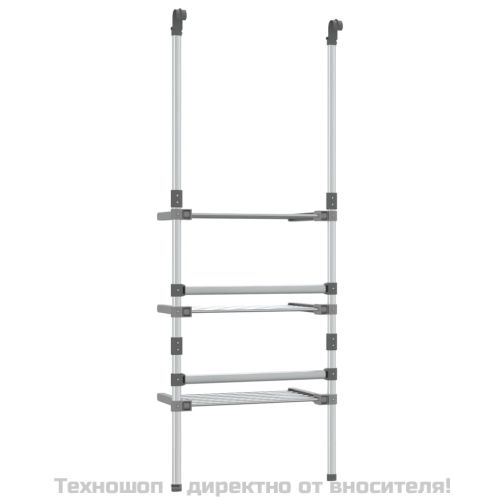 Сушилник за дрехи на 3 нива, алуминий