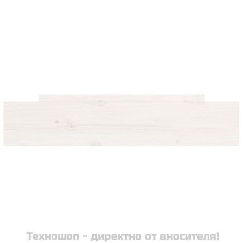 Чекмеджета за легло, 2 бр, бели, бор масив