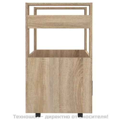 Кухненска количка, дъб сонома, 60x45x80 см, инженерно дърво