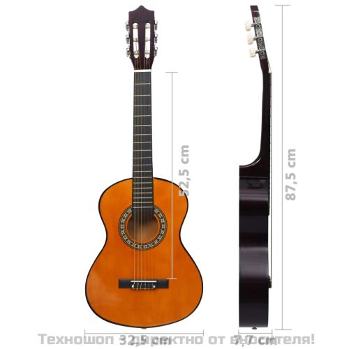 Комплект класическа китара за начинаещи 8 части 1/2 34"