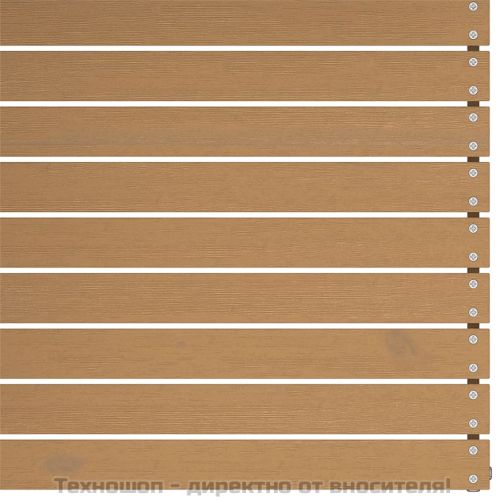 Градински среден диван, меденокафяв, бор масив