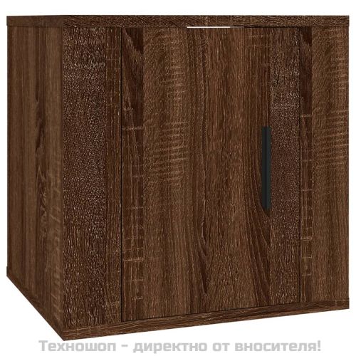 ТВ шкаф за стенен монтаж, кафяв дъб, 40x34,5x40 см