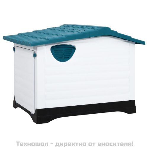 Кучешка колиба, синя, 90,5x68x66 см, полипропилен