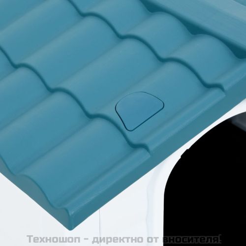 Кучешка колиба, синя, 90,5x68x66 см, полипропилен
