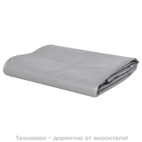 Брезентово платнище, 650 г/м², 4x5 м, сиво
