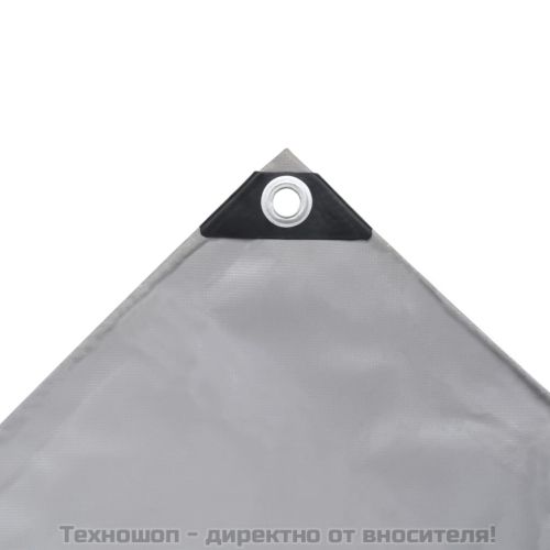 Брезентово платнище, 650 г/м², 4x5 м, сиво