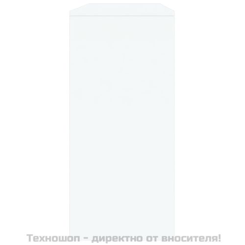 Конзолна маса, бяла, 100x35x76,5 см, инженерно дърво