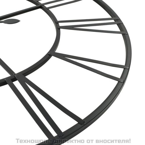 Винтидж стенен часовник с кварцов механизъм, метал, 80 см, XXL