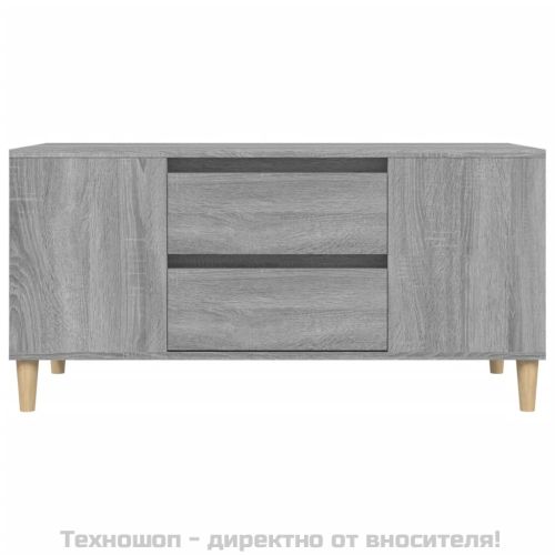 ТВ шкаф, сив сонома, 102x44,5x50 см, инженерно дърво