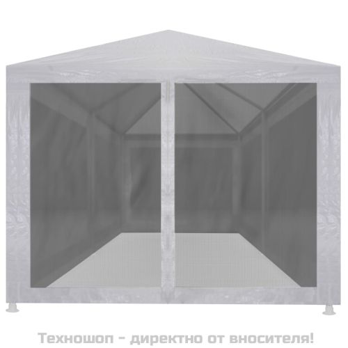 Шатра за партита с 6 мрежести стени, 6х3 м