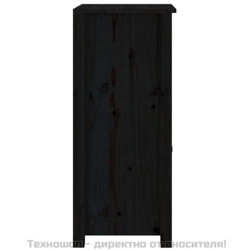 Сайдборди, 2 бр, черни, 40x35x80 см, бор масив