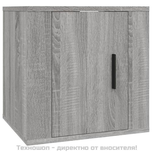 ТВ шкаф за стенен монтаж, сив сонома, 40x34,5x40 см