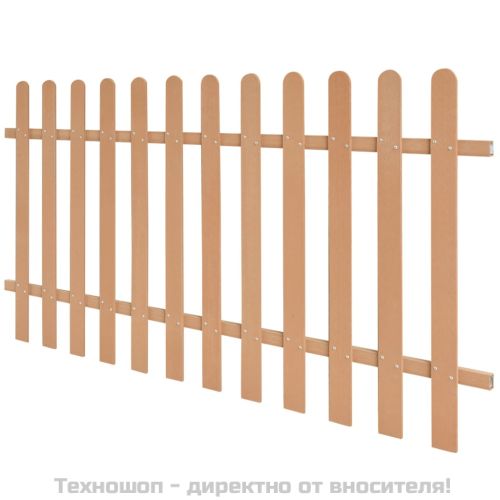 Дъсчена ограда, WPC, 200x100 см