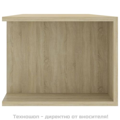 ТВ шкаф с LED осветление, дъб сонома, 135x39x30 см