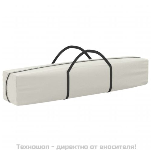 Сгъваема парти палатка със странични стени, кремава, 2x2 м