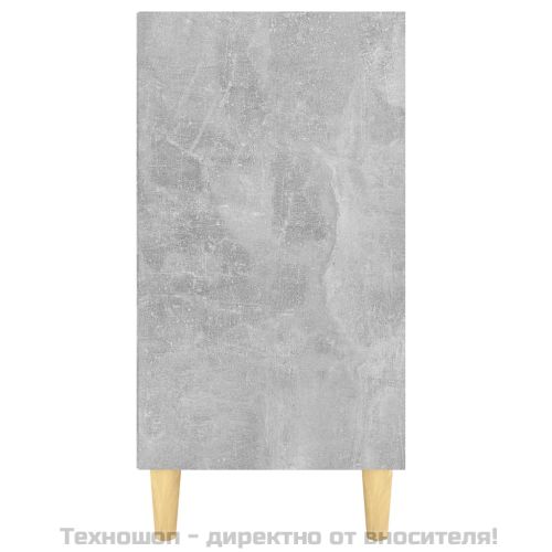 Сайдборд, бетонно сив, 103,5x35x70 см, инженерно дърво