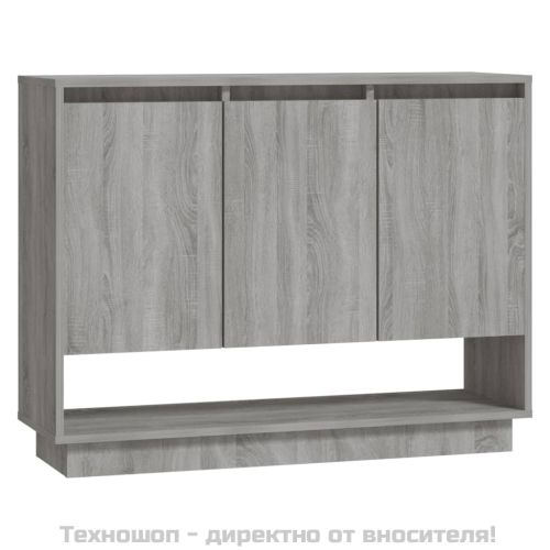 Сайдборд, сив сонома, 97x31x75 см, инженерно дърво