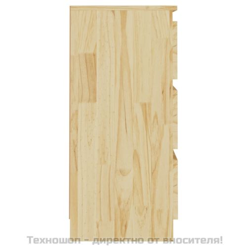 Нощни шкафчета, 2 бр, 40x29,5x64 см, бор масив