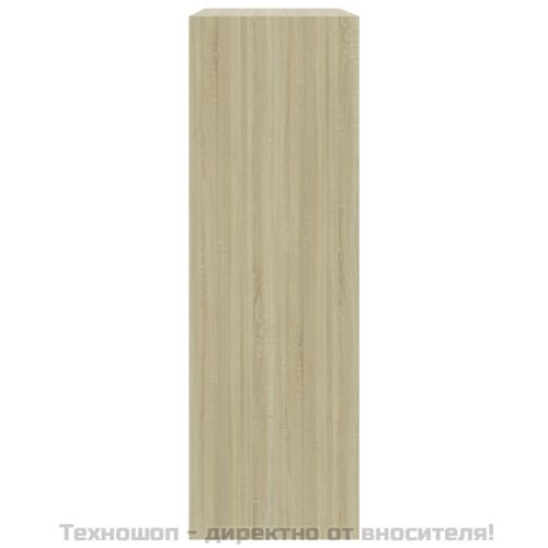 Етажерка за книги, сонома дъб, 60x24x76 см, инженерно дърво