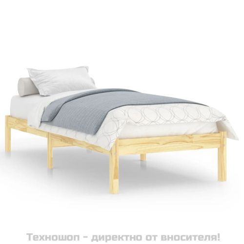 Рамка за легло, бор масив, 100x200 см