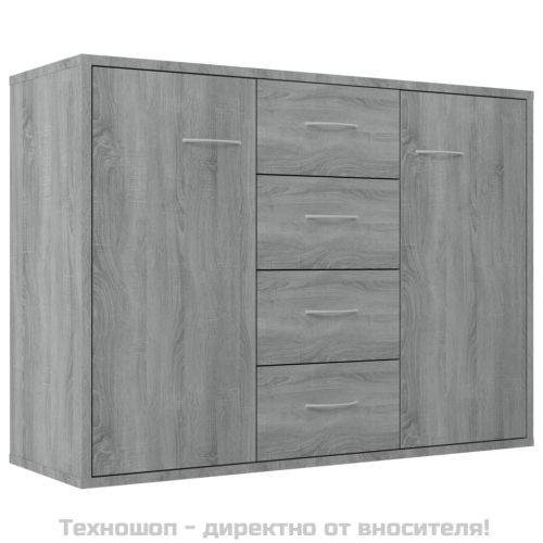 Сайдборд, сив сонома, 88x30x65 см, инженерно дърво