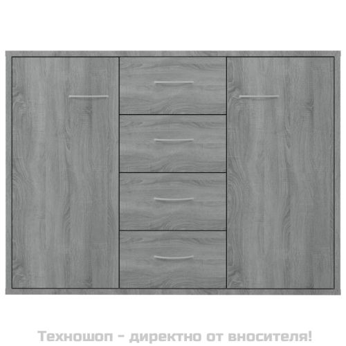 Сайдборд, сив сонома, 88x30x65 см, инженерно дърво