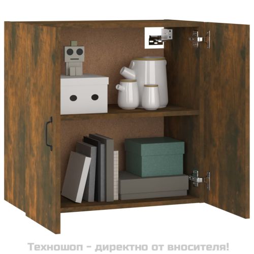 Стенен шкаф, Опушен дъб, 60x31x60 см, инженерно дърво