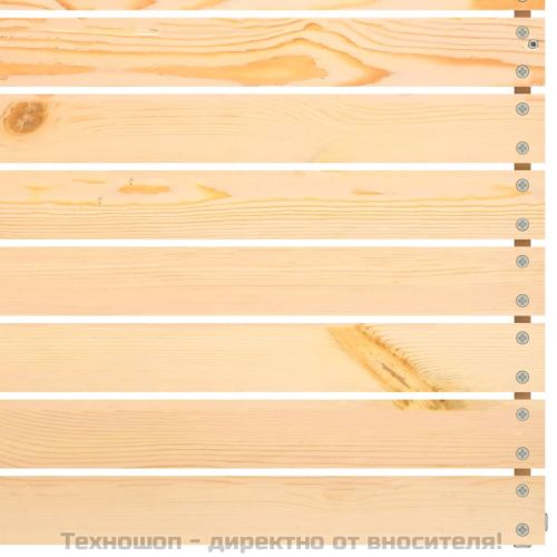 Градински ъглов диван, бор масив