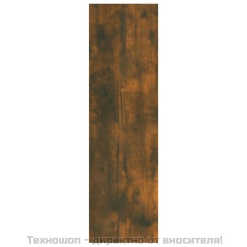 Стенен рафт, опушен дъб, 75x16x55 см, инженерно дърво