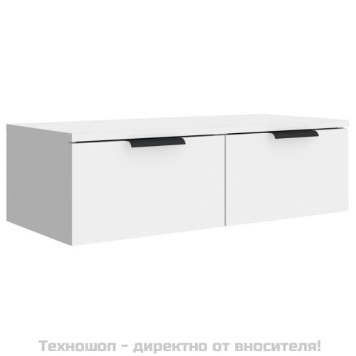 Стенен шкаф, бял, 68x30x20 см, инженерно дърво