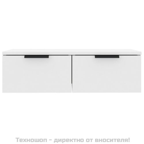 Стенен шкаф, бял, 68x30x20 см, инженерно дърво
