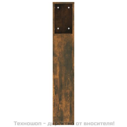 Табла за легло тип шкаф, опушен дъб, 200x18,5x104,5 см