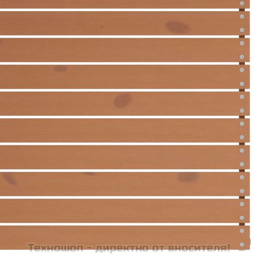 Градински лаундж комплект, 4 части, бор масив, меденокафяв