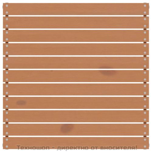 Градински лаундж комплект, 4 части, бор масив, меденокафяв