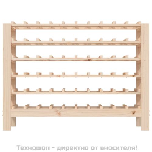 Поставка за вино 109,5x30x82 см масивна чамова дървесина