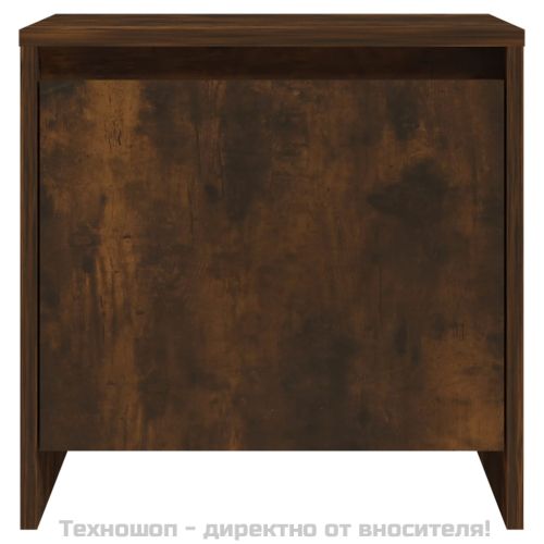 Нощни шкафчета 2 бр опушен дъб 45x34x44,5 см инженерно дърво