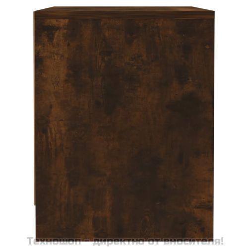 Нощни шкафчета 2 бр опушен дъб 45x34x44,5 см инженерно дърво
