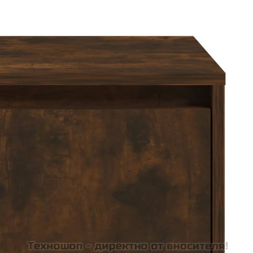 Нощни шкафчета 2 бр опушен дъб 45x34x44,5 см инженерно дърво