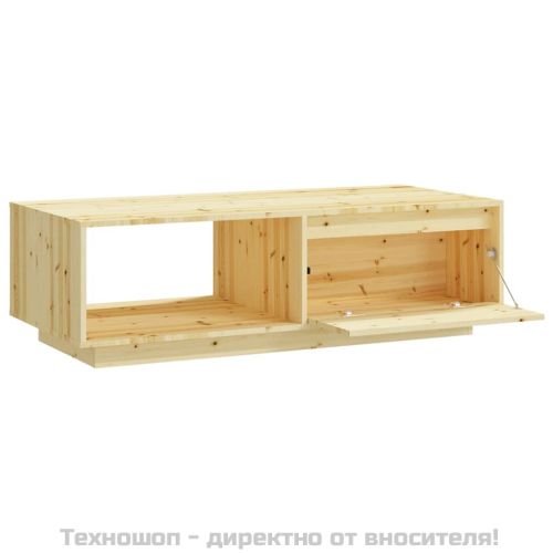 Маса за кафе, 110x50x33,5 см, чамово дърво масив