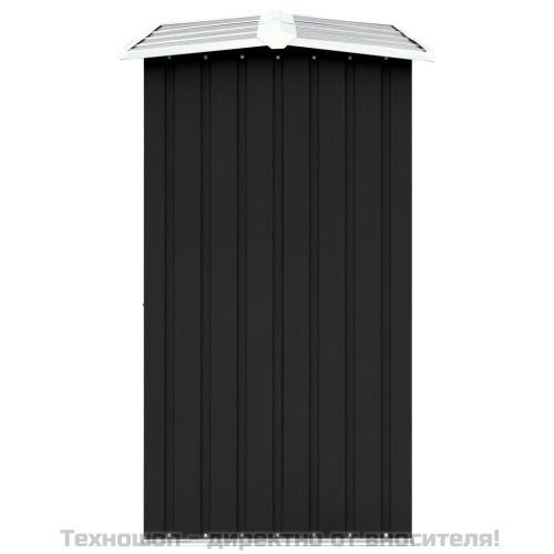 Навес за дърва, поцинкована стомана, 330x92x153 см, антрацит