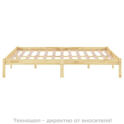 Рамка за легло, дърво масив, 120x190 см, Small Double