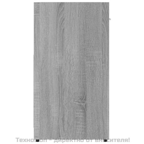 Шкаф за баня, сив сонома, 60x33x60 см, инженерно дърво