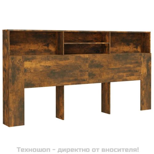 Табла за легло тип шкаф, опушен дъб, 200x19x103,5 см